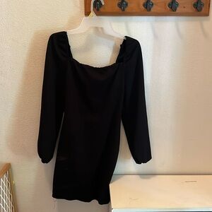 Black long sleeve dress